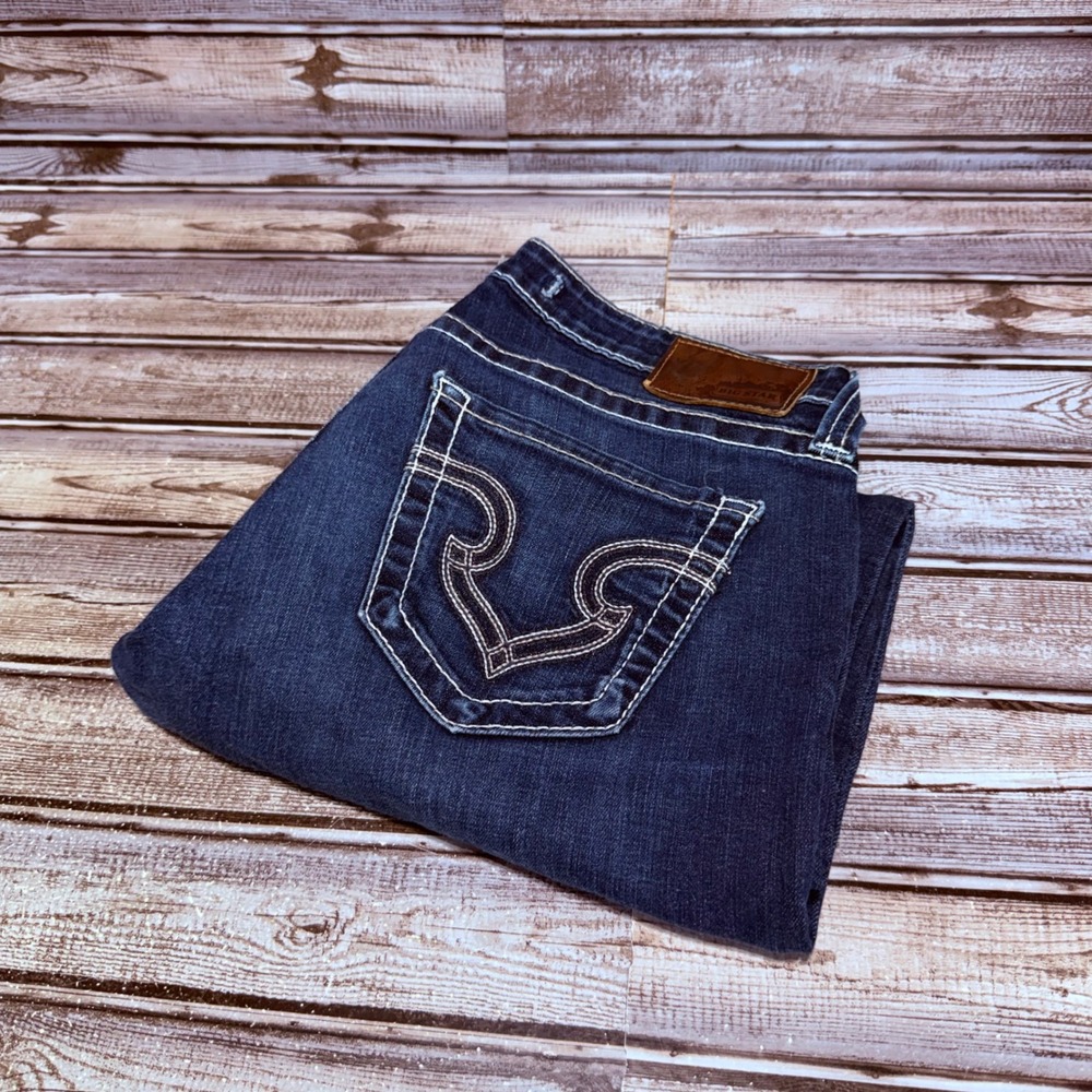 Big Star Remy Low Rise Fit Jeans Women 30 Blue Denim Straight Leg